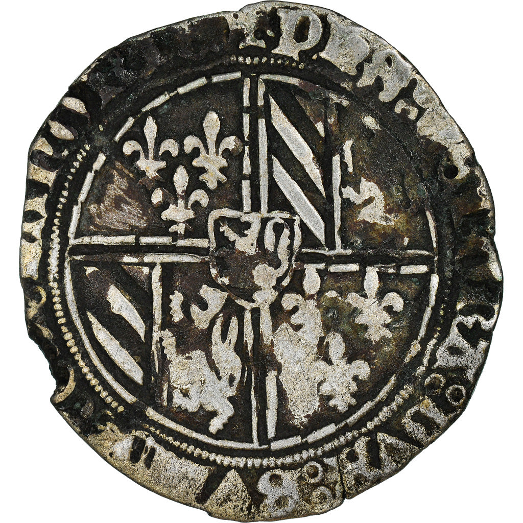 Coin, France, Flanders, Philippe le Bon, Double gros vierlander, Bruges