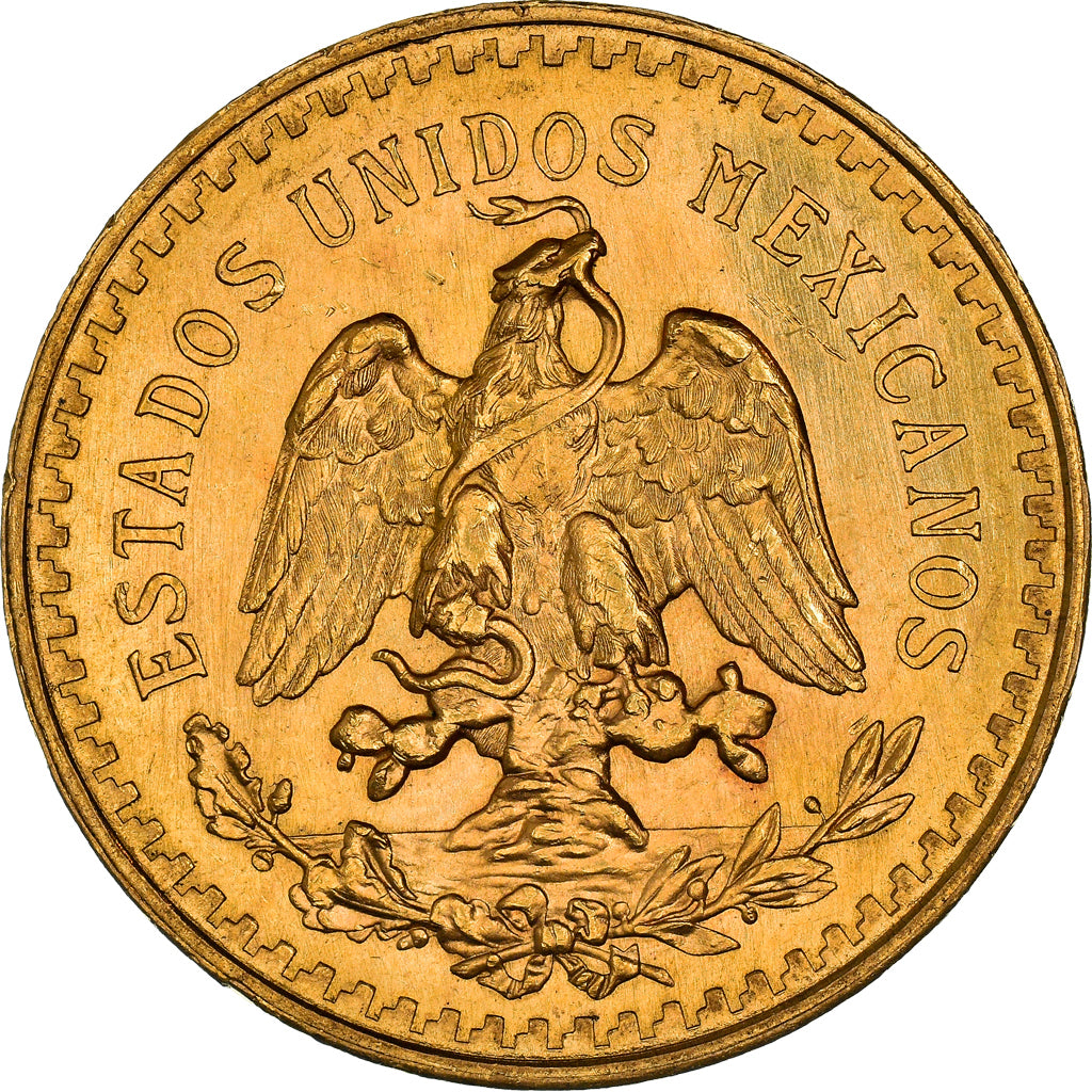 Coin, Mexico, 50 Pesos, 1945, Mexico City, AU(55-58), Gold, KM:481