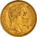 Coin, France, Napoléon III, 20 Francs, 1865, Strasbourg, AU(50-53), Gold