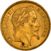 Moneda, Francia, Napoleon III, 20 Francs, 1866, Paris, EBC, Oro, KM:801.1