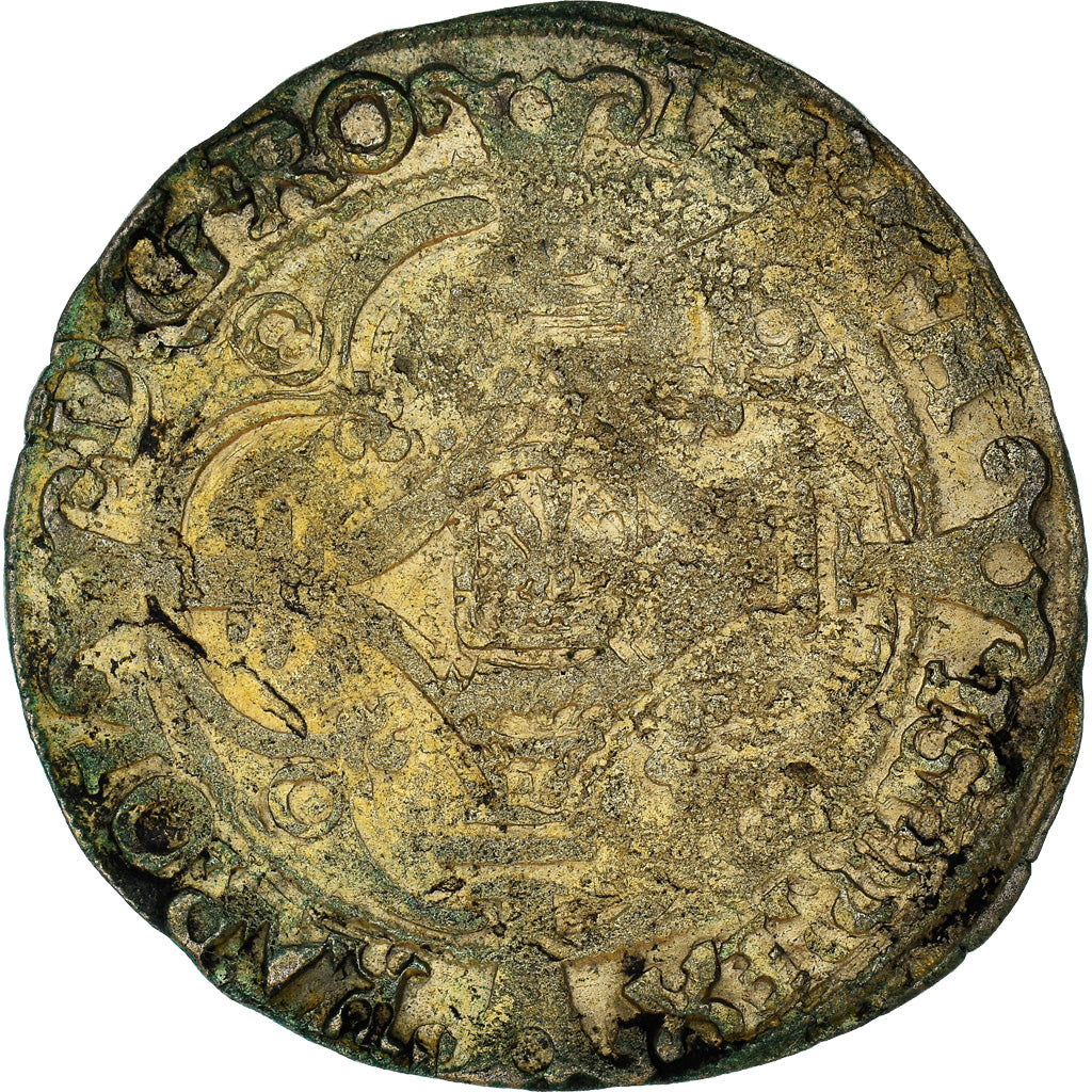 Moneta, Paesi Bassi Spagnoli, BRABANT, Charles Quint, Patard, MB+, Argento