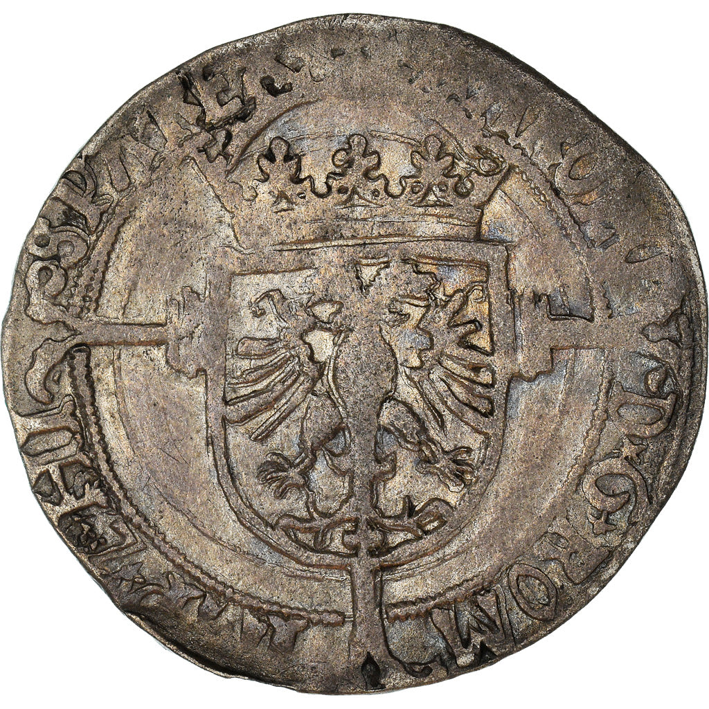 Monnaie, Belgique, Charles Quint, 1/2 Réal, Maastricht, TB+, Argent