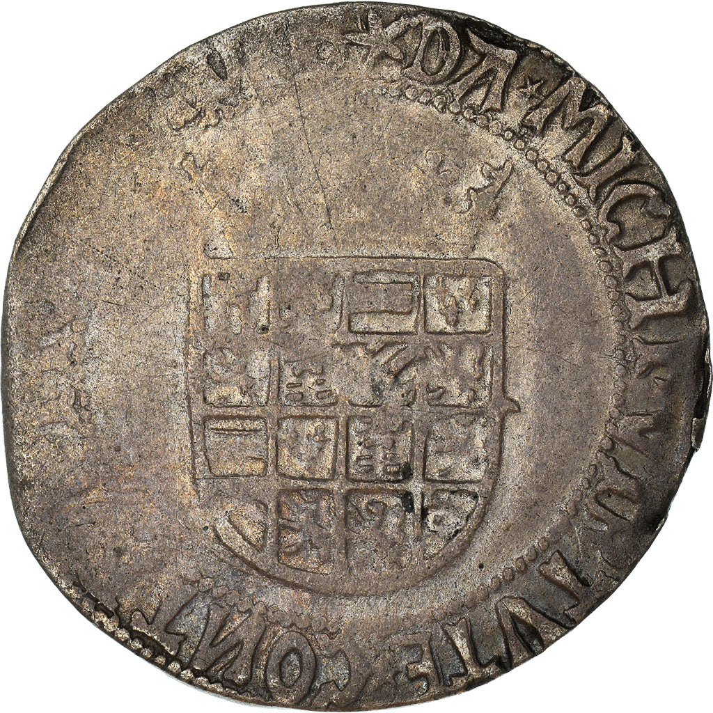 Monnaie, Belgique, Charles Quint, 1/2 Réal, Maastricht, TB+, Argent