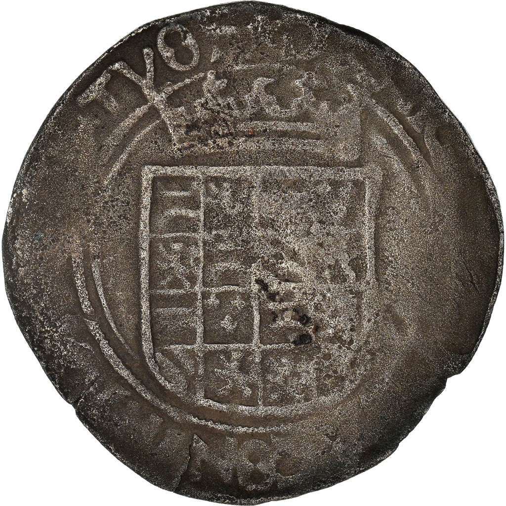 Munten, België, Charles Quint, 1/2 Réal, Maastricht, FR, Zilver, Boudeau:2296