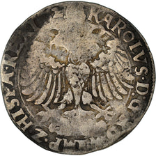 Coin, Belgium, BRABANT, Charles Quint, Vlieger, 4 Patards, 1552, Anvers