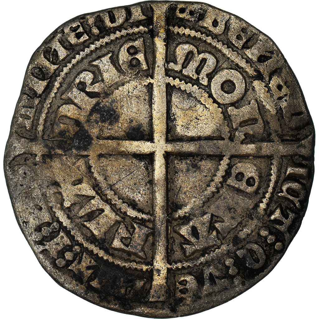 Coin, France, Flanders, Louis de Male, Gros ou demi-botdraeger, Gand, VF(30-35)