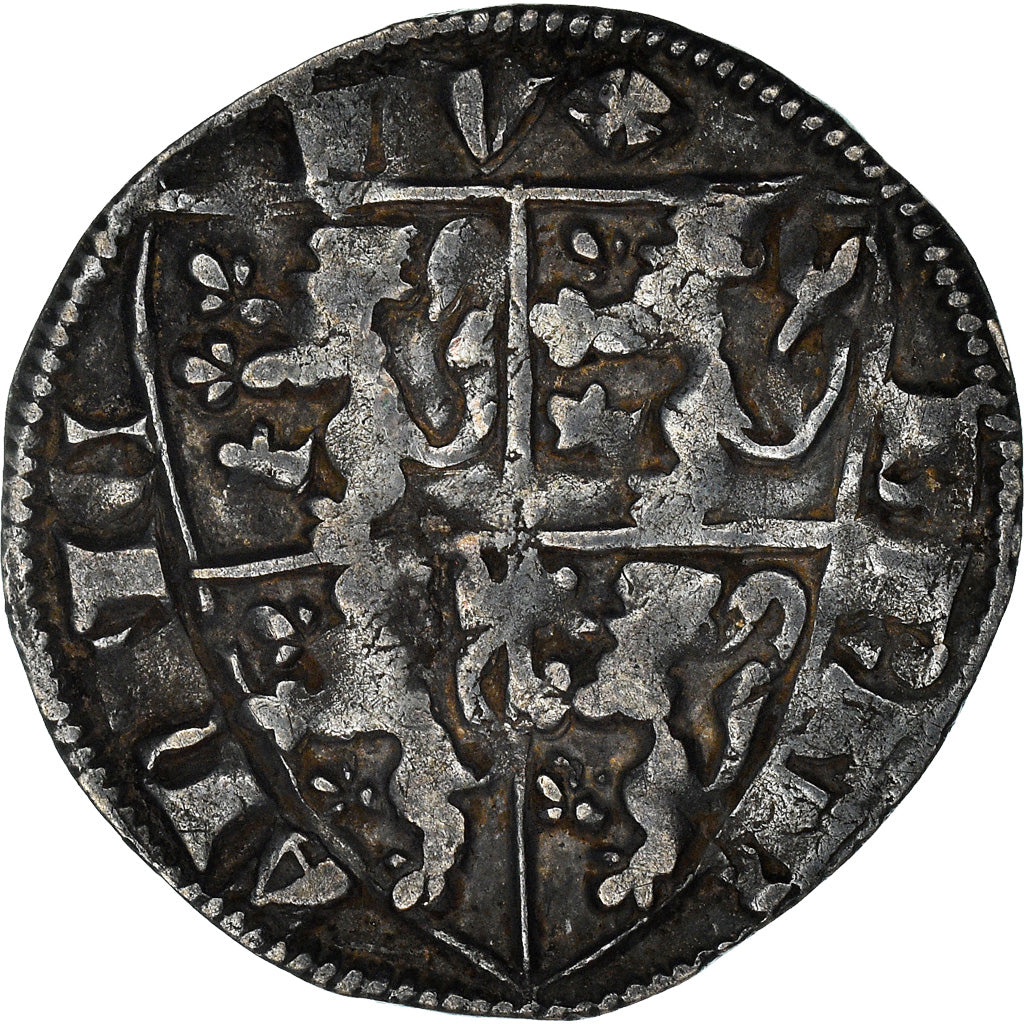 Moneta, Belgio, BRABANT, Jean III, Esterlin, 1329-1337, Louvain, BB+, Argento