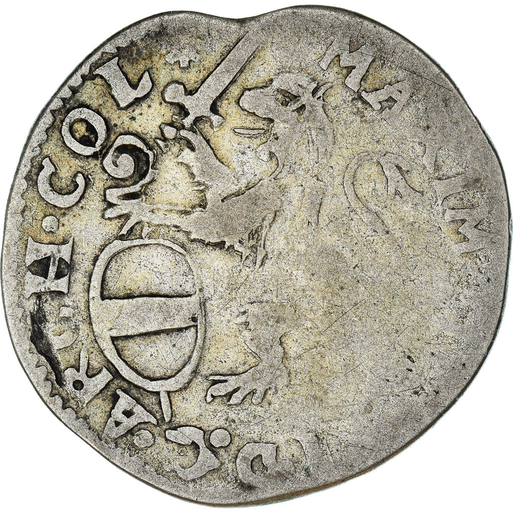 Monnaie, LIEGE, Maximilian Henry, Escalin, 1660, Liege, TB+, Argent, KM:77