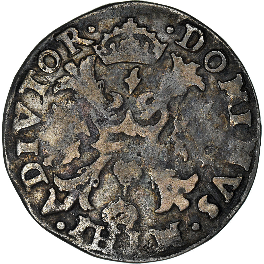 Monnaie, Pays-Bas espagnols, Philippe II, 1/10 Ecu, 1571, Anvers, TB+, Argent