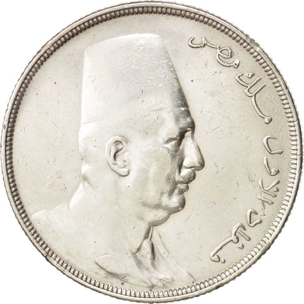 Egitto, Fuad I, 20 Piastres, 1923, Heaton, BB, Argento, KM:338