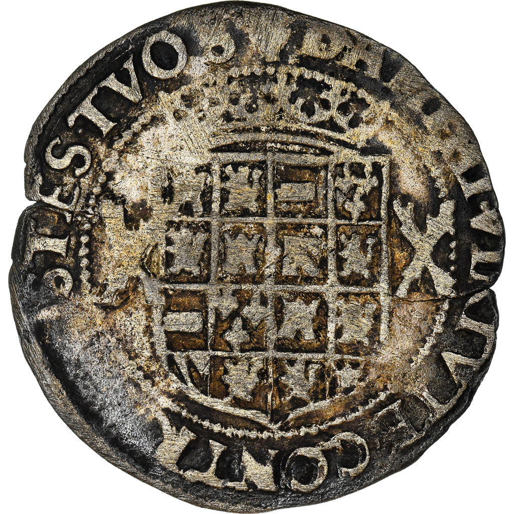 Coin, Spanish Netherlands, BRABANT, Charles Quint, Patard, Antwerp, EF(40-45)