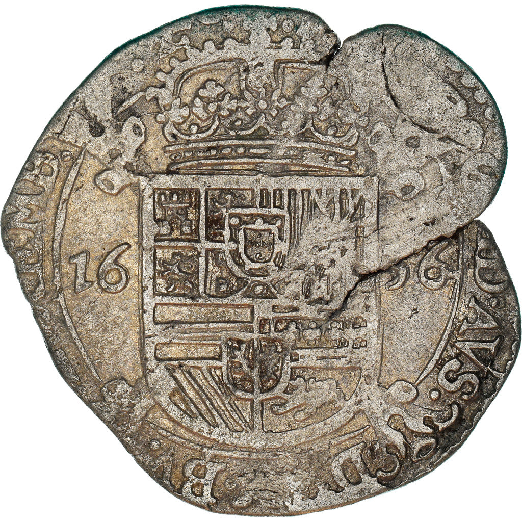 Moneta, Luksemburg, Philip IV, Escalin, 1636, Luxembourg, VF(20-25), Srebro