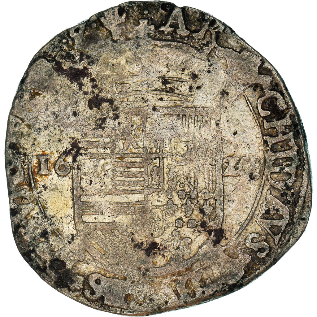 Münze, Spanische Niederlande, BRABANT, Albert & Isabella, Escalin au Paon