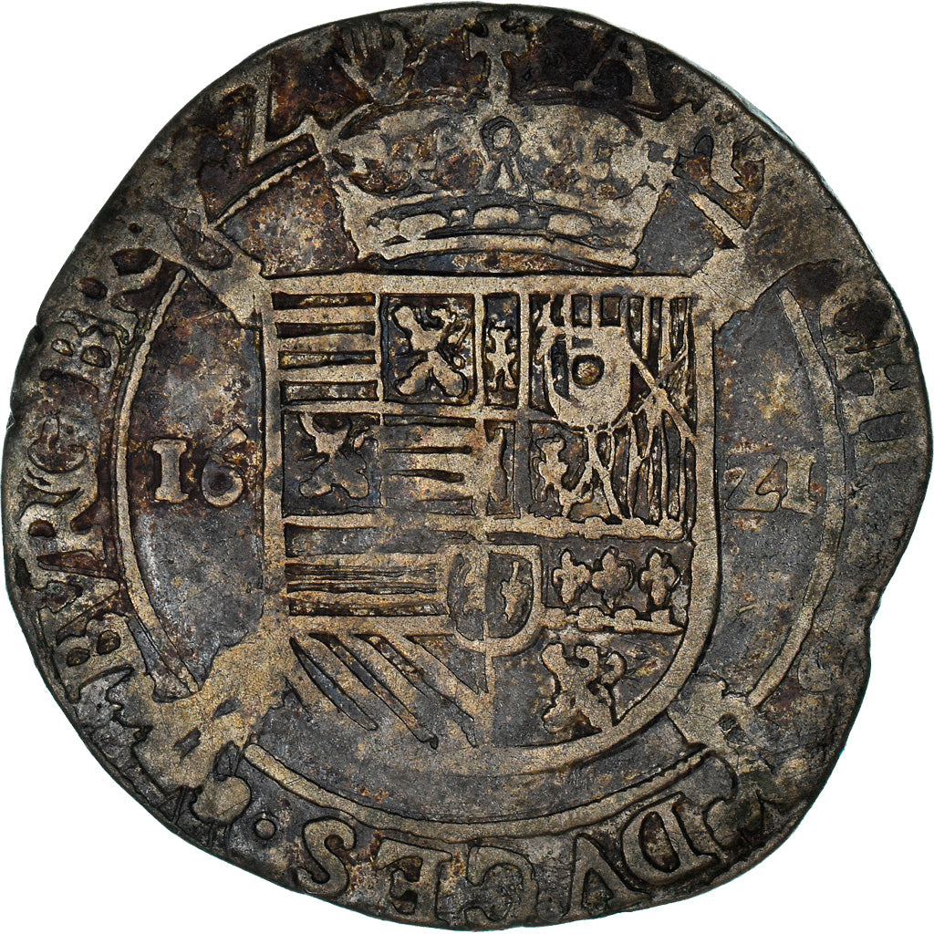 Coin, Spanish Netherlands, BRABANT, Albert & Isabella, Escalin au Paon, Escalin