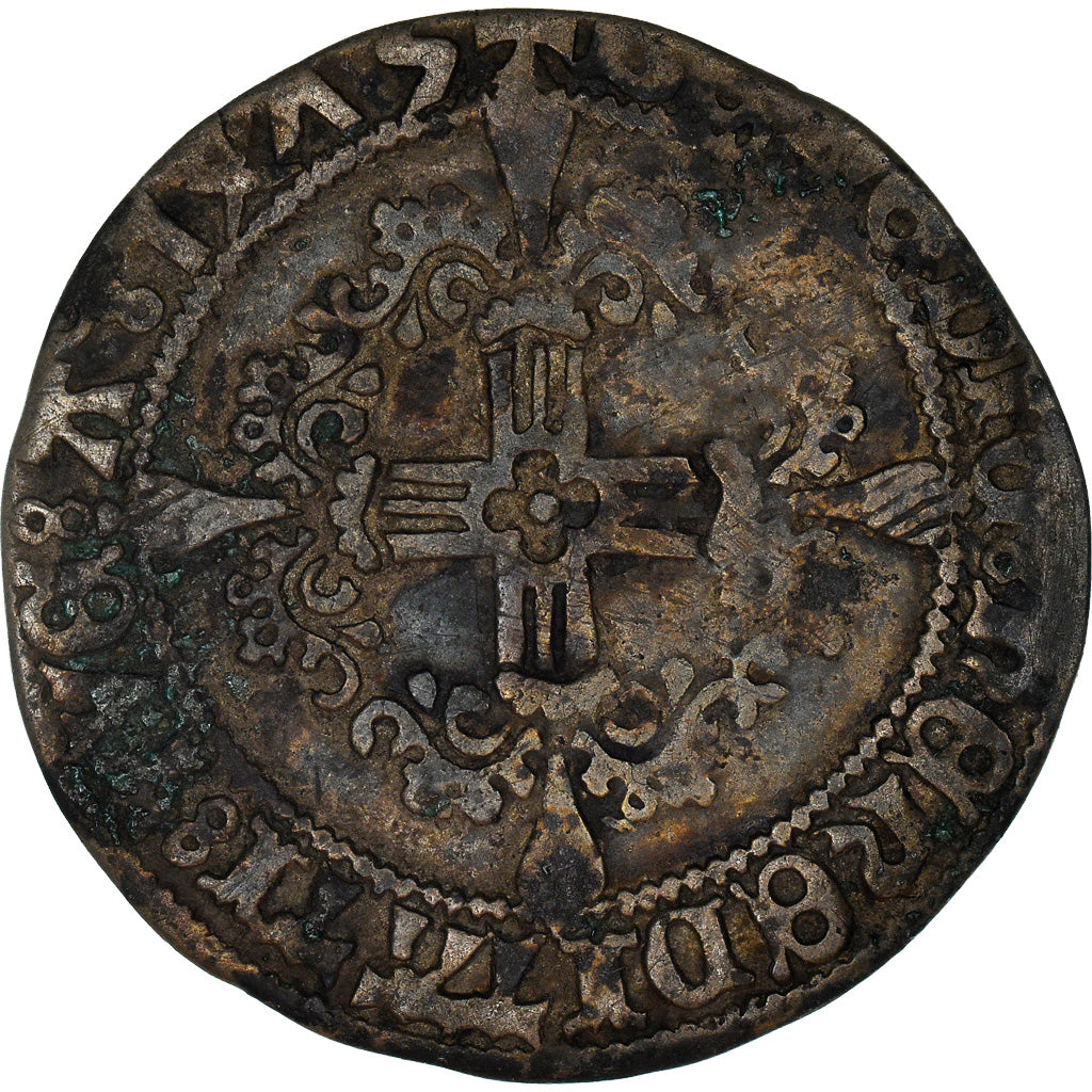 Coin, Belgium, BRABANT, Charles Le Téméraire, Briquet, 1475, Antwerp