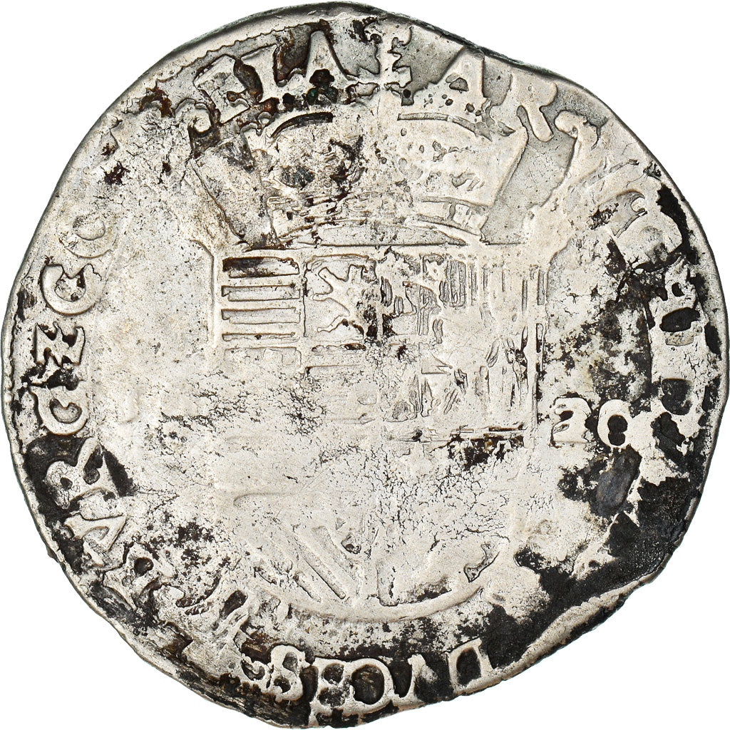 Monnaie, Pays-Bas espagnols, BRABANT, Albert & Isabelle, Escalin au Paon