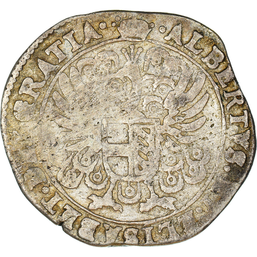 Monnaie, Pays-Bas espagnols, BRABANT, Albert & Isabelle, Escalin au Paon