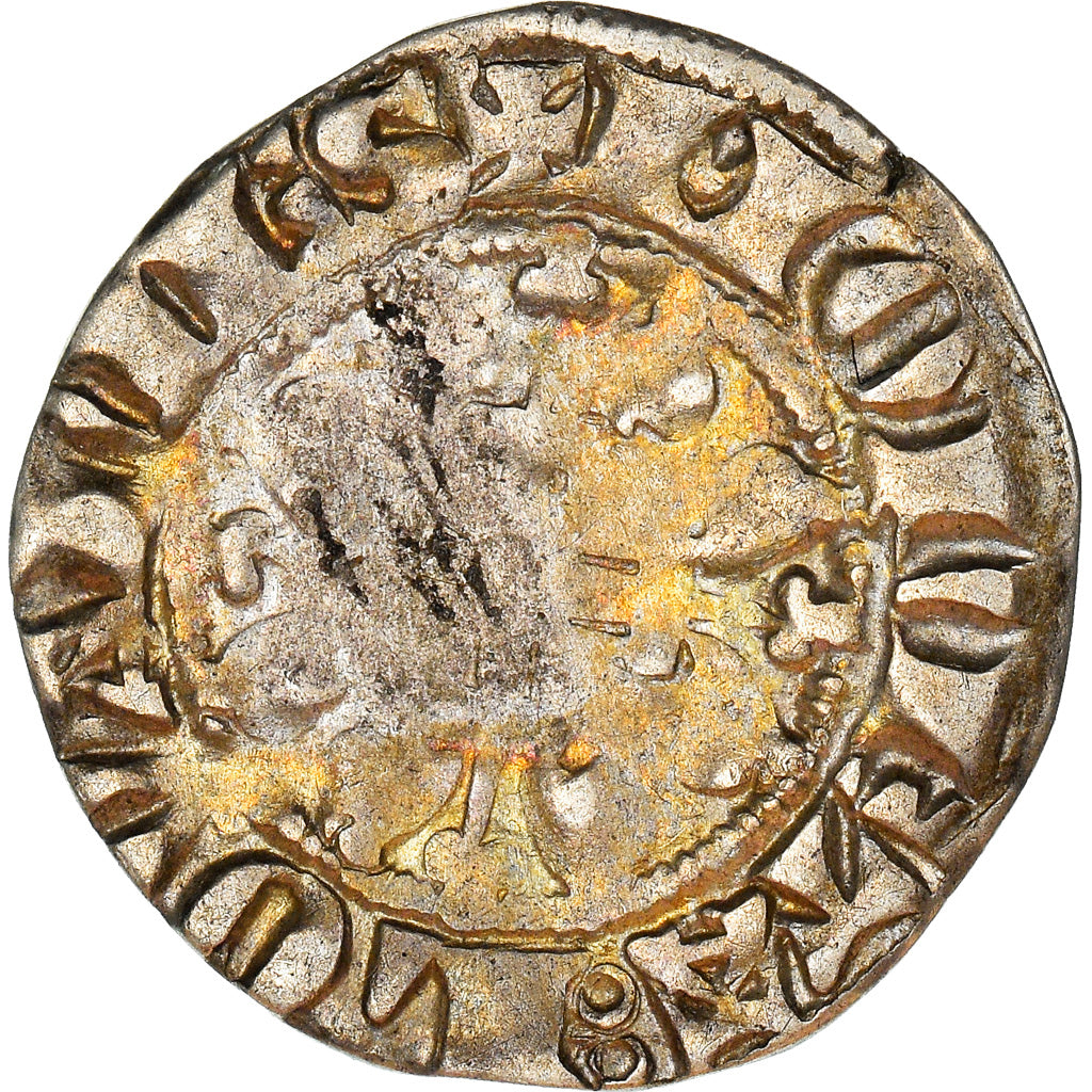Moneda, Bélgica, BRABANT, Jean III, Esterlin, 1329-1337, Louvain, BC+, Plata