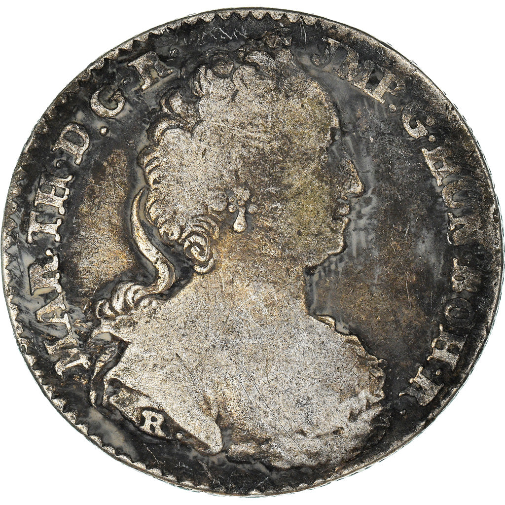 Monnaie, AUSTRIAN NETHERLANDS, Maria Theresa, 1/4 Ducaton, 1752, Anvers, TB