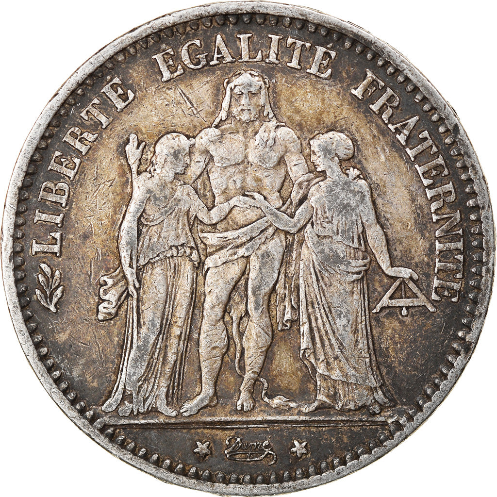Coin, France, Hercule, 5 Francs, 1874, Paris, VF(30-35), Silver, KM:820.1