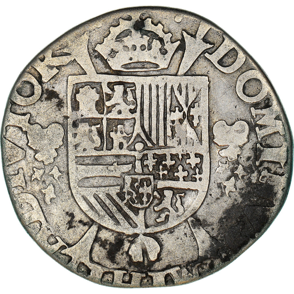 Coin, Spanish Netherlands, BRABANT, Philippe II, 1/5 Écu, 1/5 Ecu, 1571