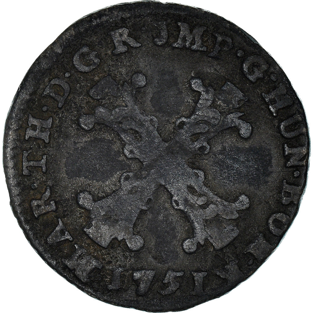 Munten, NEDERLANDS OOSTENRIJK, Maria Theresa, 10 Liards, 10 Oorden, 1751