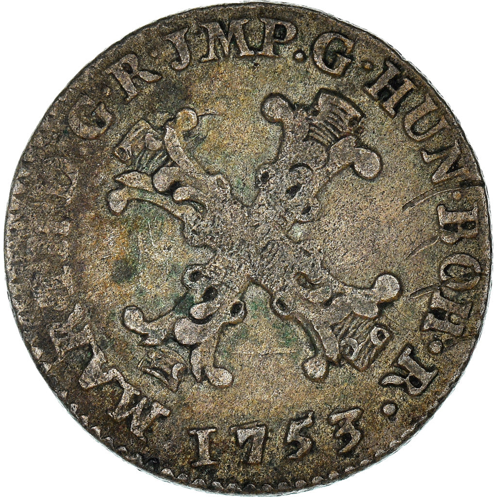 Münze, AUSTRIAN NETHERLANDS, Maria Theresa, 10 Liards, 10 Oorden, 1753
