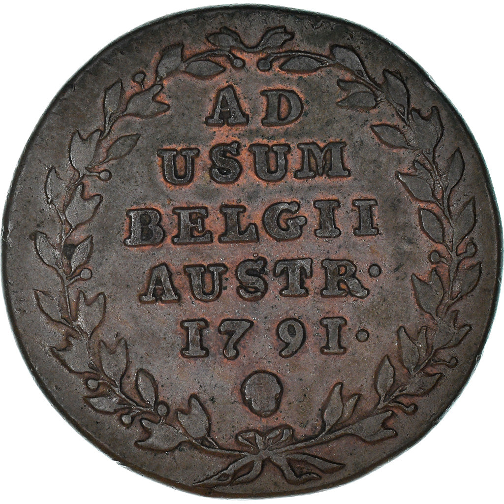 Coin, AUSTRIAN NETHERLANDS, Leopold II, 2 Liards, 2 Oorden, 1791, Brussels