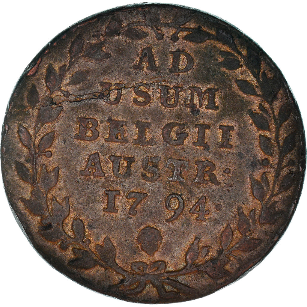 Munten, NEDERLANDS OOSTENRIJK, Franz II, 2 Liards, 2 Oorden, 1794, Brussels