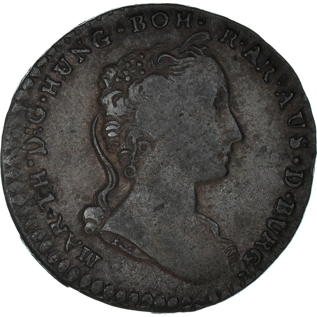 Munten, NEDERLANDS OOSTENRIJK, Maria Theresa, Liard, Oord, 1744, Antwerp, FR+