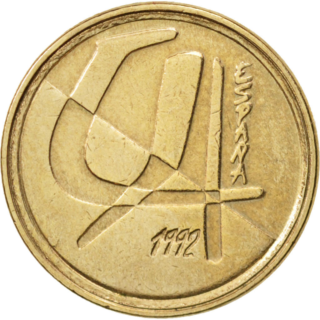 Moneta, Spagna, Juan Carlos I, 5 Pesetas, 1992, Madrid, SPL-, Alluminio-bronzo