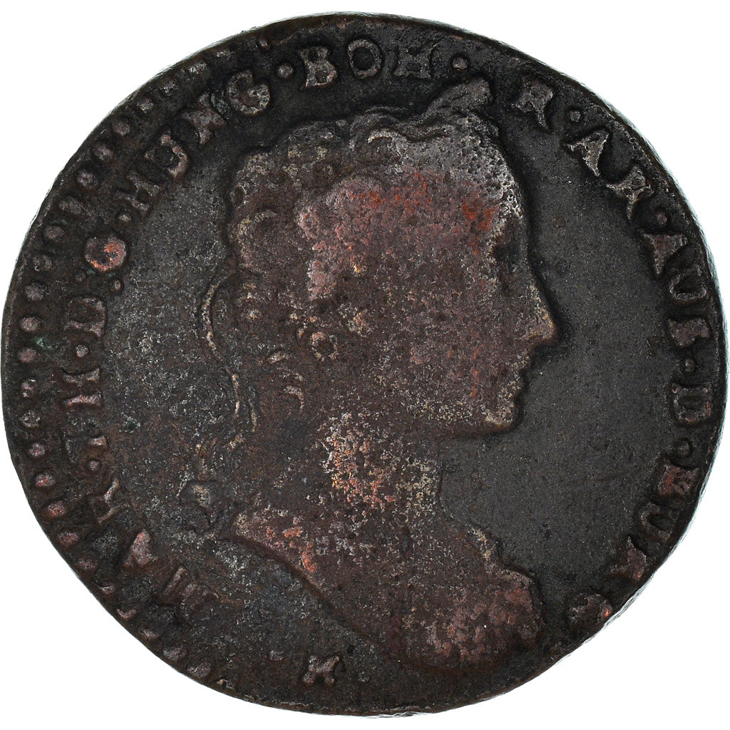 Munten, NEDERLANDS OOSTENRIJK, Maria Theresa, Liard, Oord, 1744, Brussels, FR+