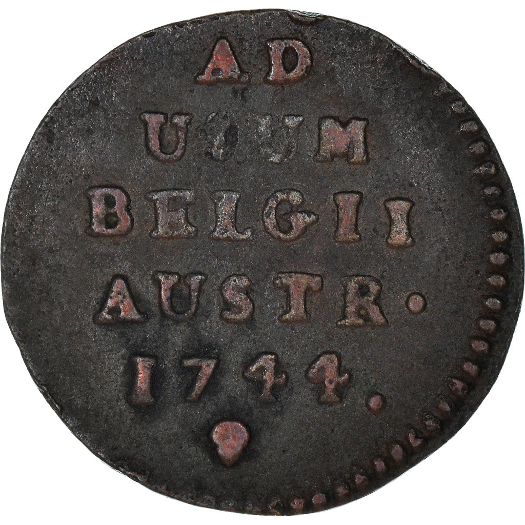 Munten, NEDERLANDS OOSTENRIJK, Maria Theresa, Liard, Oord, 1744, Brussels, FR+