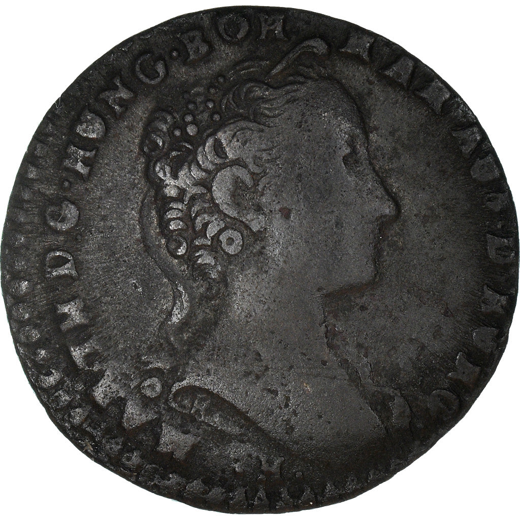 Coin, AUSTRIAN NETHERLANDS, Maria Theresa, Liard, Oord, 1744, Bruges, EF(40-45)