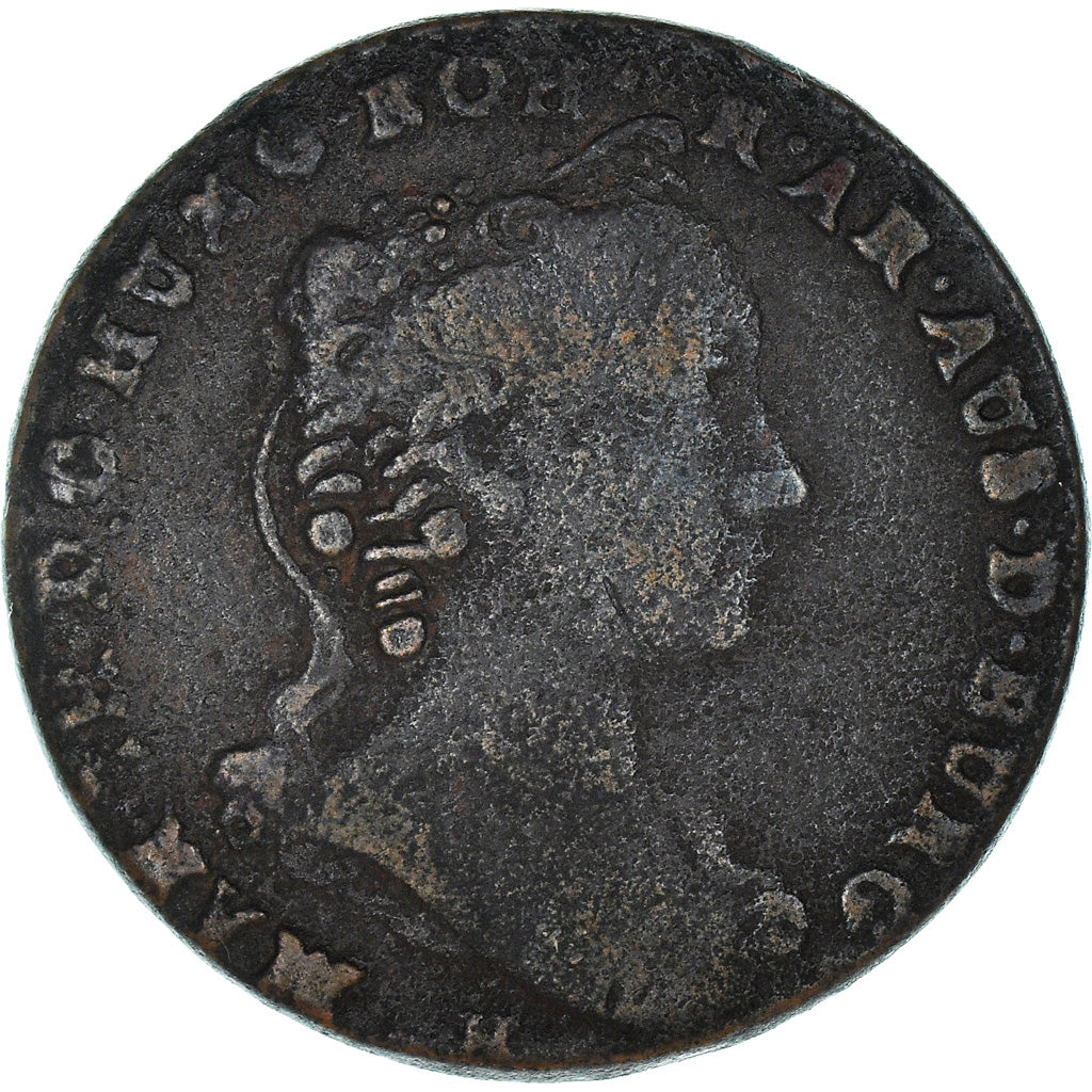 Munten, NEDERLANDS OOSTENRIJK, Maria Theresa, Liard, Oord, 1745, Brussels, FR+