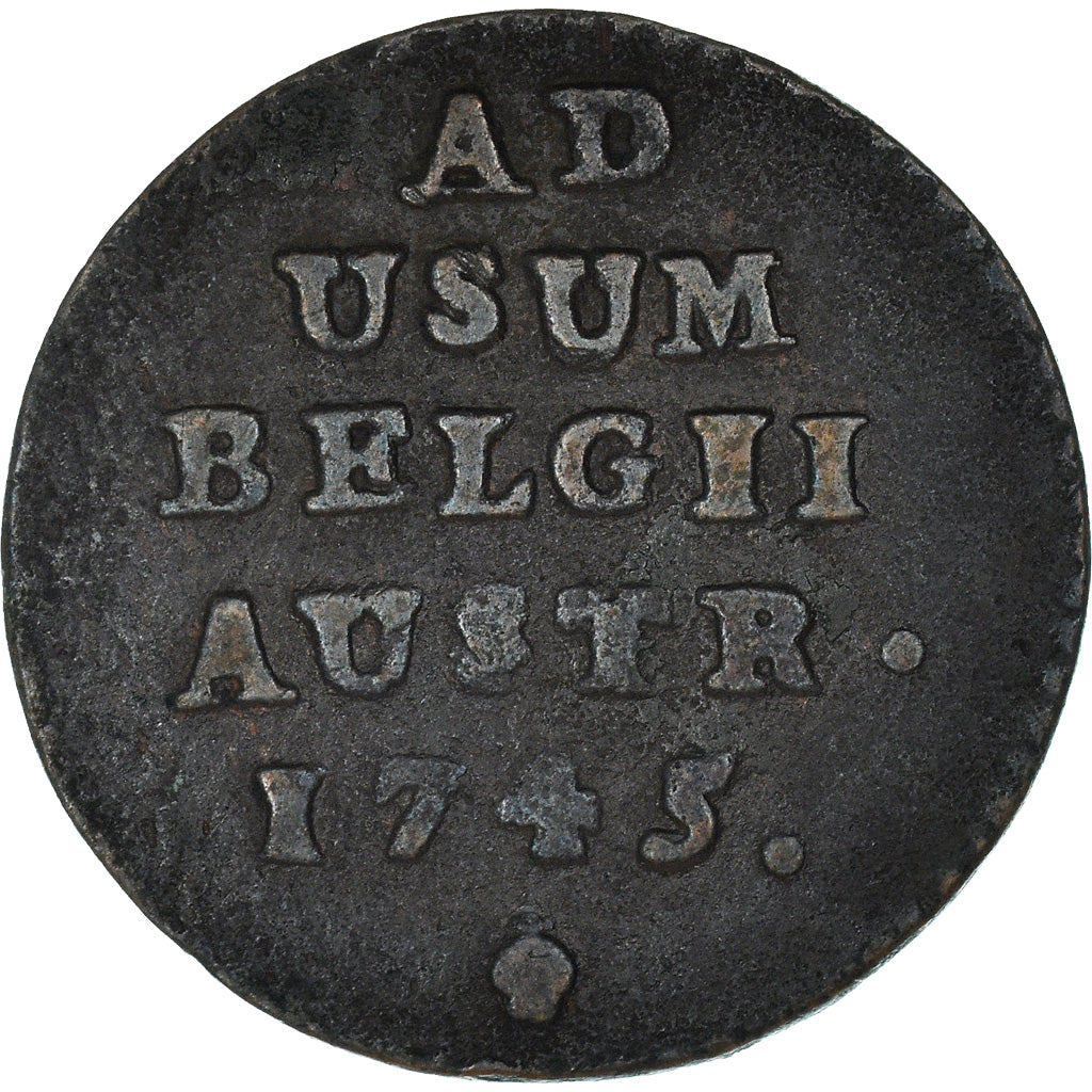 Munten, NEDERLANDS OOSTENRIJK, Maria Theresa, Liard, Oord, 1745, Brussels, FR+