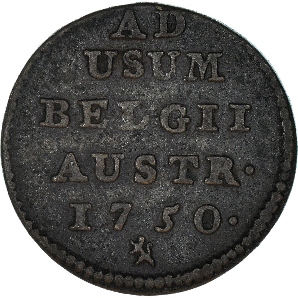 Coin, AUSTRIAN NETHERLANDS, Maria Theresa, Liard, 1750, Bruges, VF(30-35)