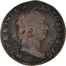 Monnaie, AUSTRIAN NETHERLANDS, Maria Theresa, Liard, Oord, 1752, Bruges, TTB
