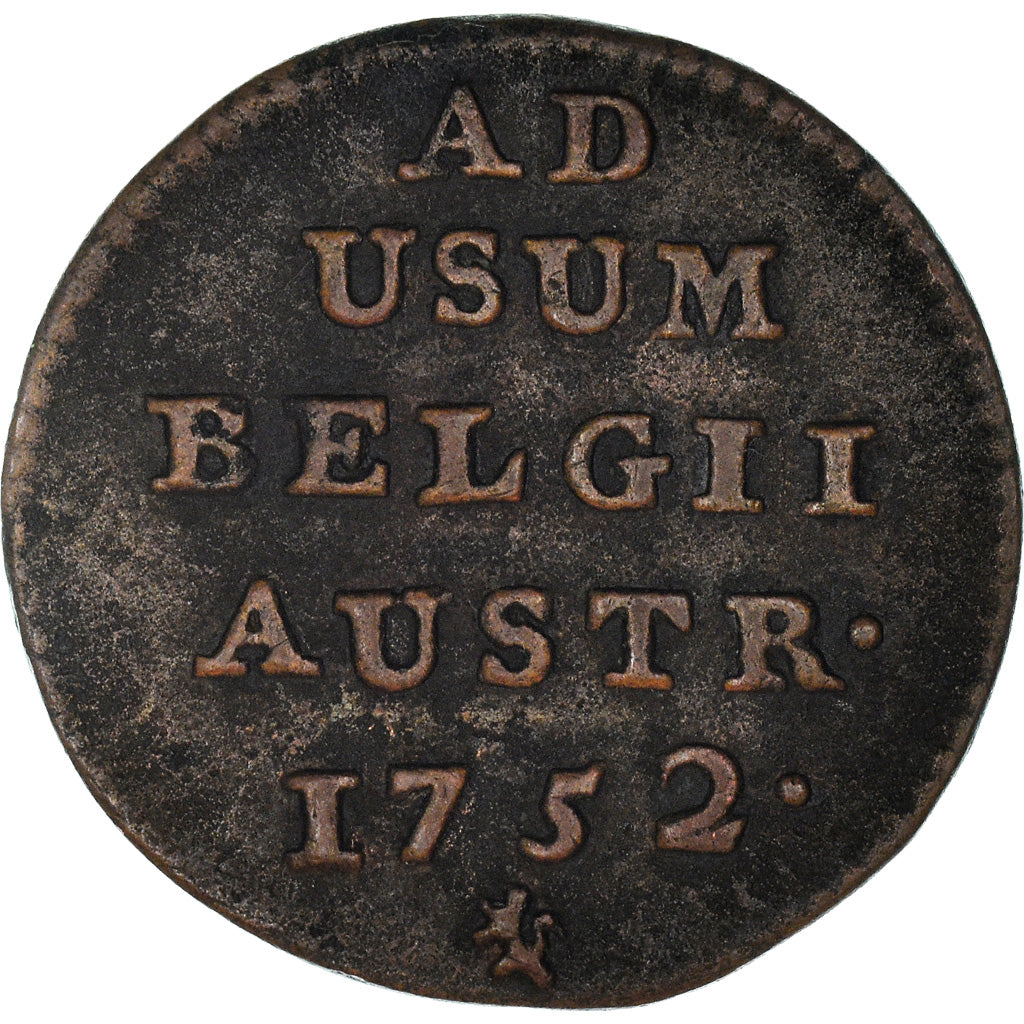 Monnaie, AUSTRIAN NETHERLANDS, Maria Theresa, Liard, Oord, 1752, Bruges, TTB
