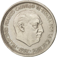 Spagna, Caudillo and regent, 5 Pesetas, 1972, BB, Rame-nichel, KM:786