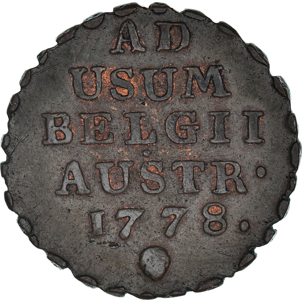 Moneta, NIDERLANDY AUSTRIACKIE, Maria Theresa, Liard, Oord, 1778, Brussels