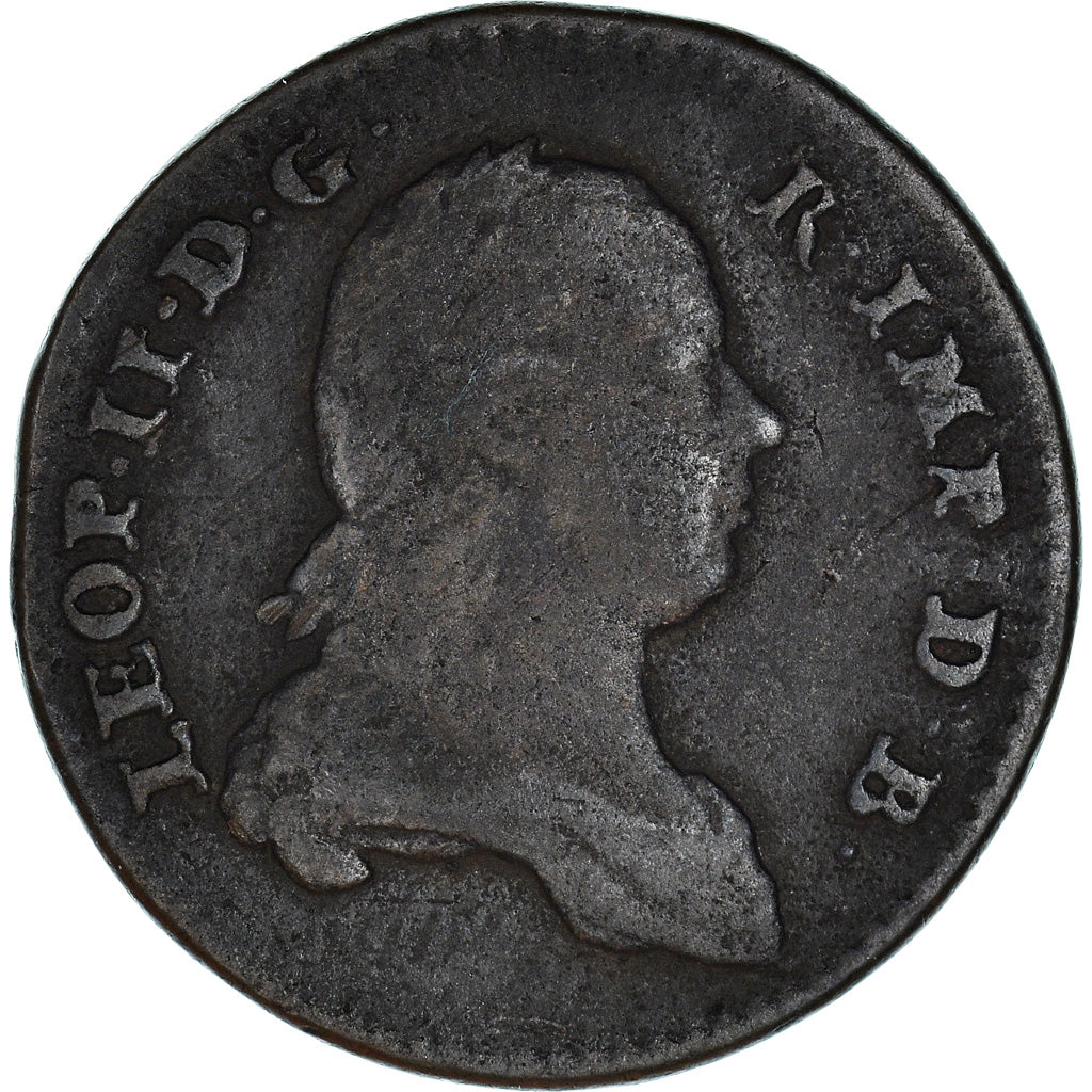 Coin, AUSTRIAN NETHERLANDS, Leopold II, Liard, Oord, 1791, Brussels, VF(20-25)