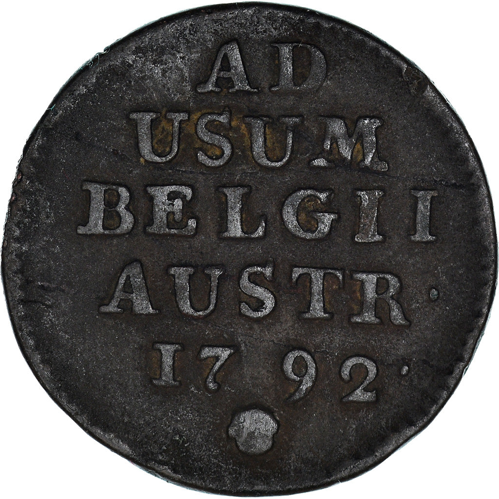 Coin, AUSTRIAN NETHERLANDS, Leopold II, Liard, Oord, 1792, Brussels, VF(20-25)