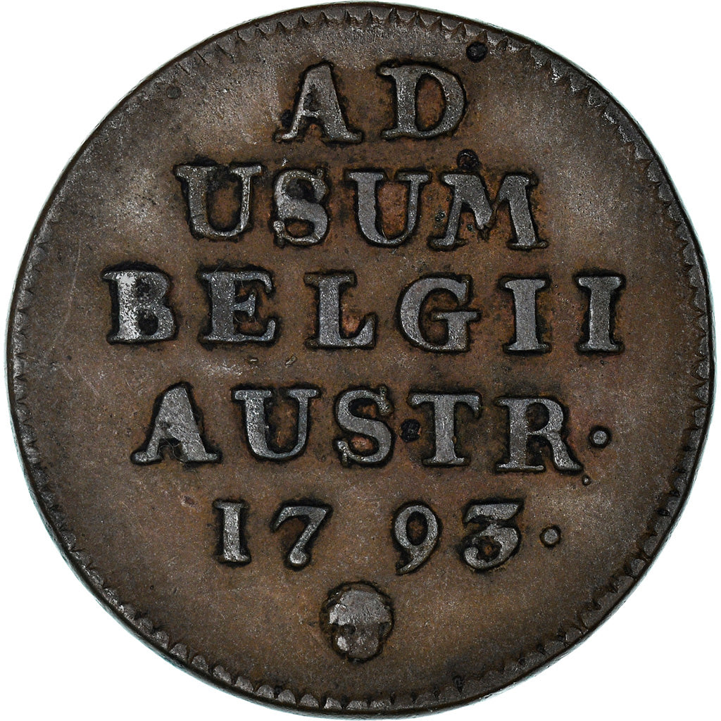 Coin, AUSTRIAN NETHERLANDS, Franz II, Liard, Oord, 1793, Brussels, EF(40-45)
