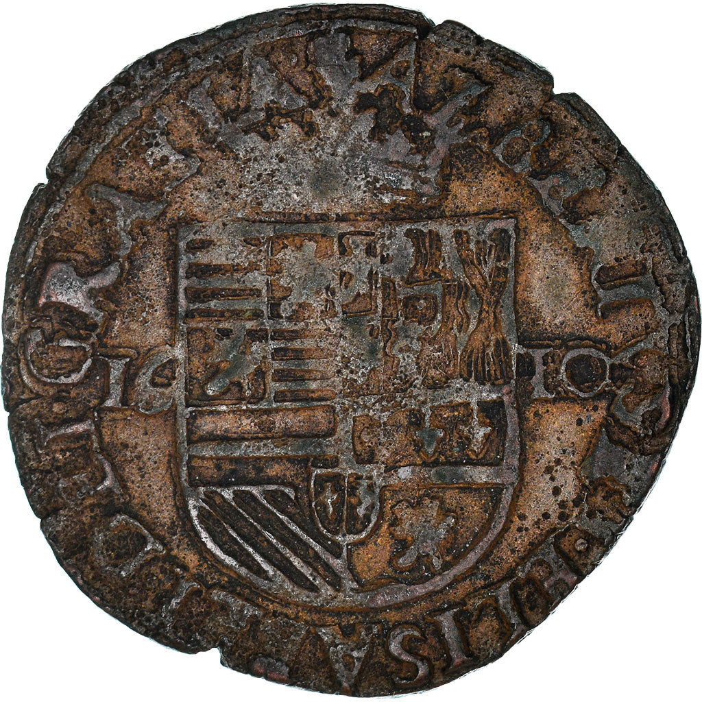 Coin, Spanish Netherlands, BRABANT, Albert & Isabella, Liard, 12 Mites, 1610