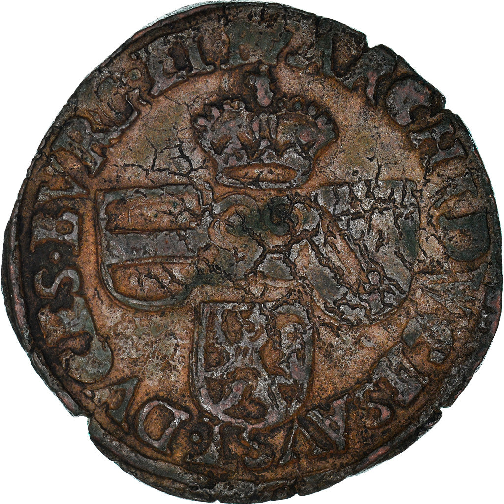 Coin, Spanish Netherlands, BRABANT, Albert & Isabella, Liard, 12 Mites, 1610