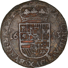 Coin, Spanish Netherlands, BRABANT, Philip IV, Liard, 12 Mites, 1643, Brabant