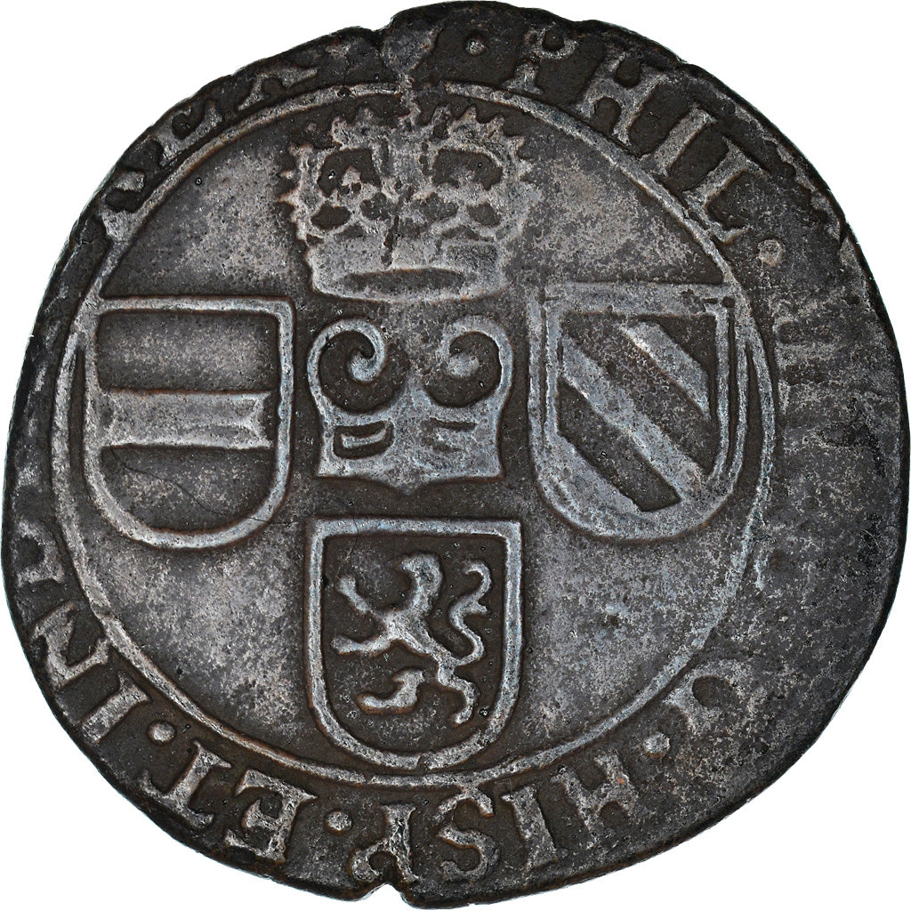 Coin, Spanish Netherlands, BRABANT, Philip IV, Liard, 12 Mites, 1643, Antwerp