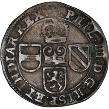 Munten, Lage Spaanse landen, BRABANT, Filip IV, Liard, 12 Mites, 1648, Brabant