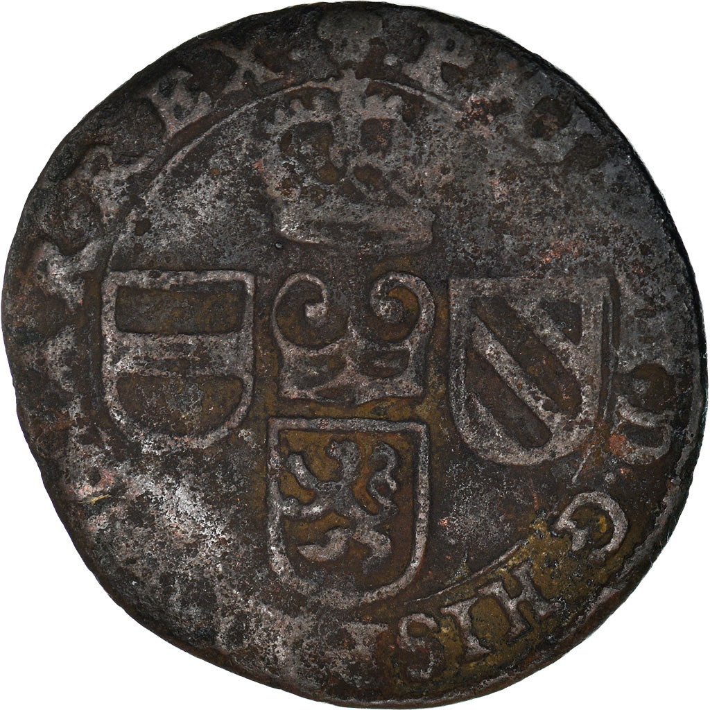 Coin, Spanish Netherlands, BRABANT, Philip IV, Liard, 12 Mites, 1650, Brabant